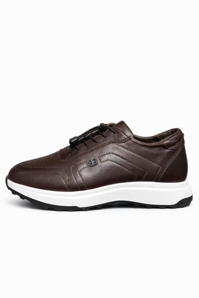 Zavro Ortopedik Siyah Deri Sneaker – Falyon Taban Günlük Konfor Ayakkabı